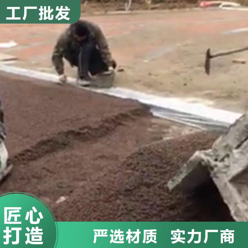 【透水彩色压模地面按需定制】