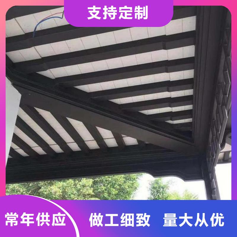 中式铝代木古建PVC成品天沟现货快速采购
