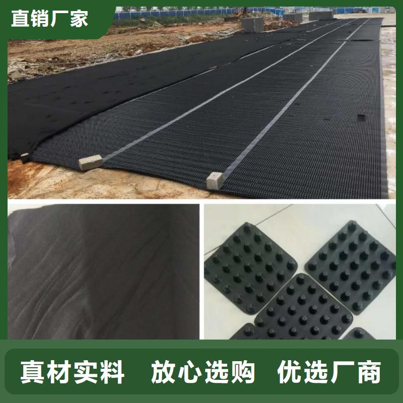 塑料排水板HDPE土工膜实拍品质保障