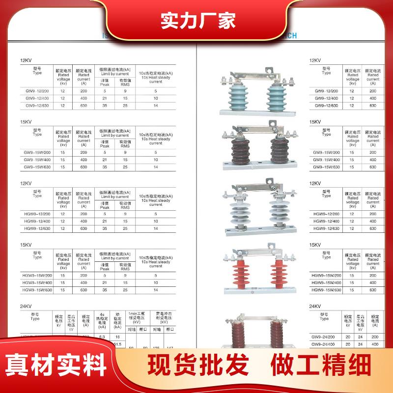 高压隔离开关【金属氧化物避雷器】实体诚信厂家