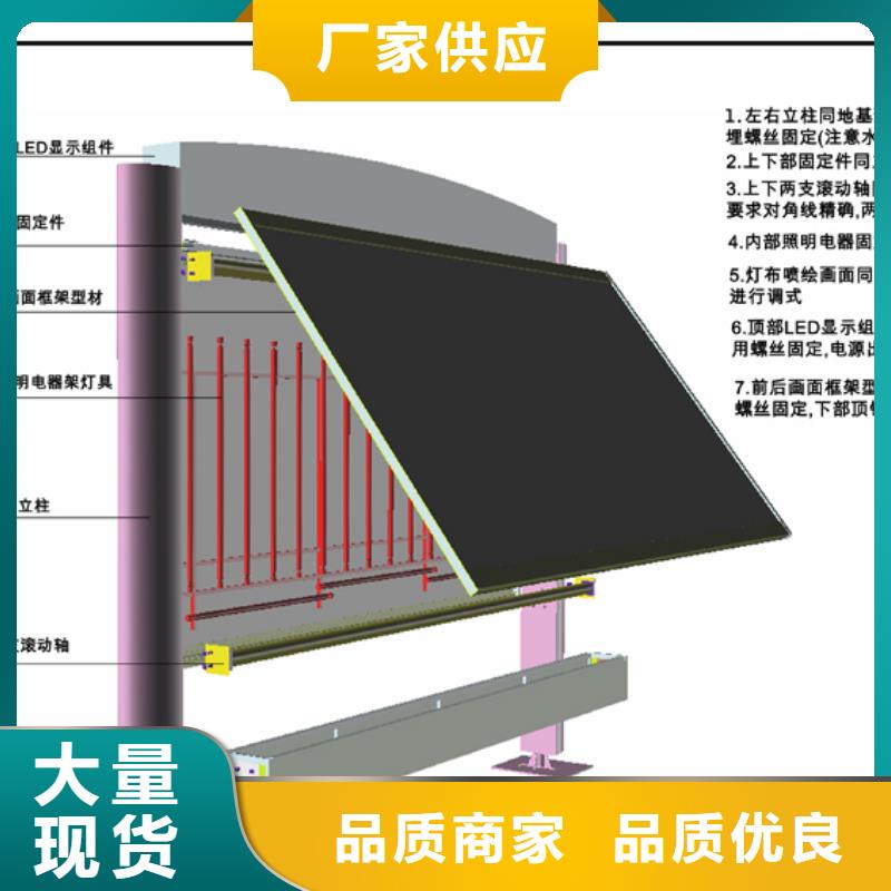 阅报栏（价值观标牌）专业设计