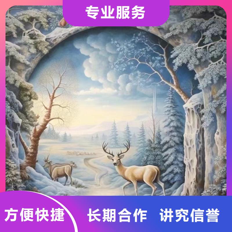 天津河北景墙彩绘手绘墙绘画工作室