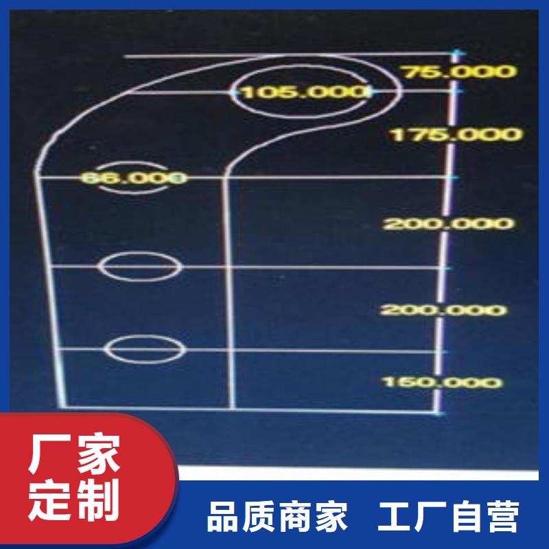 Q235材质钢板立柱切割,304不锈钢复合管护栏价格质检合格出厂