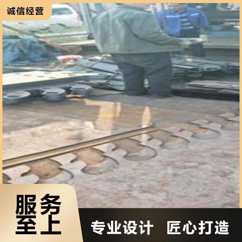 Q235材质钢板立柱切割桥梁防撞栏厂家产品实拍