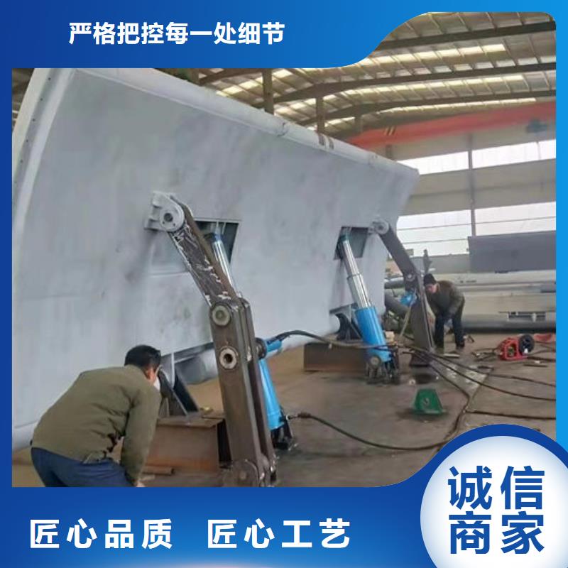 液压双控翻板闸门细节展示